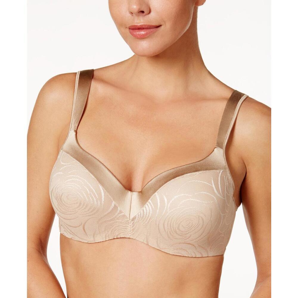 Playtex Womens Love My Curves Full-Figure Satin-Trim Bra Size 42D